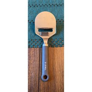 T-Fal Cheese Plane Slicer 18/8 Stainless Steel Gray Soft Grip Handle 9.25 Inch